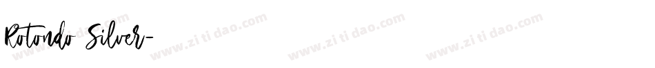 Rotondo Silver字体转换